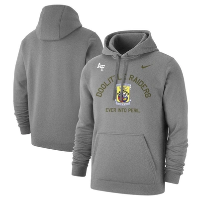 Nike Air Force Club  Men's College Hoodie In Grey