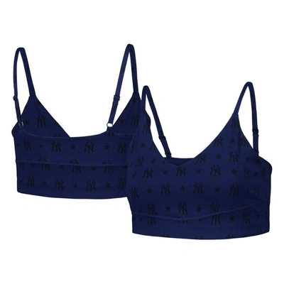 Terez Navy New York Yankees Active Bra