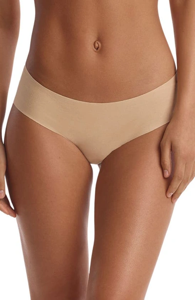 Commando Technical Cotton-blend Bikini In Beige