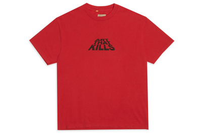 Pre-owned Gallery Dept. Atk Stack Logo T-shirt Red