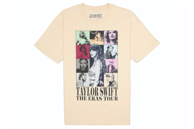 Pre-owned Taylor Swift The Eras Tour T-shirt Beige