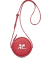 Courrèges Reedition Circle Crossbody Bag In Red