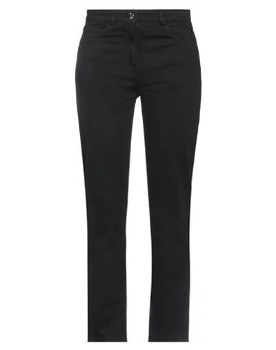 Seventy Sergio Tegon Woman Jeans Black Size 2 Cotton, Elastane