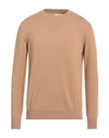 Bellwood Man Sweater Camel Size 42 Cotton, Wool, Cashmere In Beige