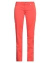 Jacob Cohёn Woman Pants Red Size 30 Cotton, Elastane