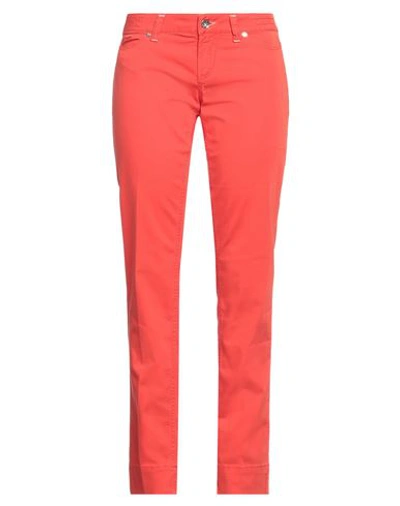 Jacob Cohёn Woman Pants Red Size 30 Cotton, Elastane In Red