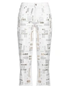Dondup Woman Jeans Off White Size 26 Cotton, Elastomultiester, Elastane In Off White