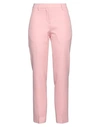 BURBERRY BURBERRY WOMAN PANTS PINK SIZE 10 WOOL