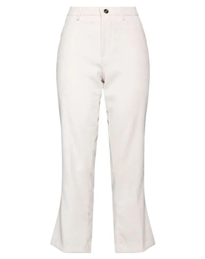 Berwich Woman Pants Off White Size 12 Polyester, Polyamide, Elastane In Beige