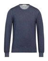 Gran Sasso Man Sweater Midnight Blue Size 36 Virgin Wool In Navy Blue