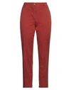 Gai Mattiolo Woman Pants Tomato Red Size 12 Polyester, Elastane