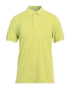 Gran Sasso Man Polo Shirt Light Yellow Size 40 Cotton In Green