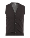 Heritage Man Cardigan Brown Size 36 Merino Wool
