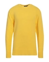 Brian Dales Man Sweater Yellow Size Xxl Wool, Cashmere