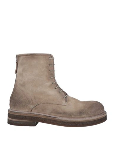 Marsèll Woman Ankle Boots Light Brown Size 8 Leather In Beige