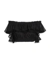 Charo Ruiz Ibiza Woman Top Black Size Xl Cotton, Polyester