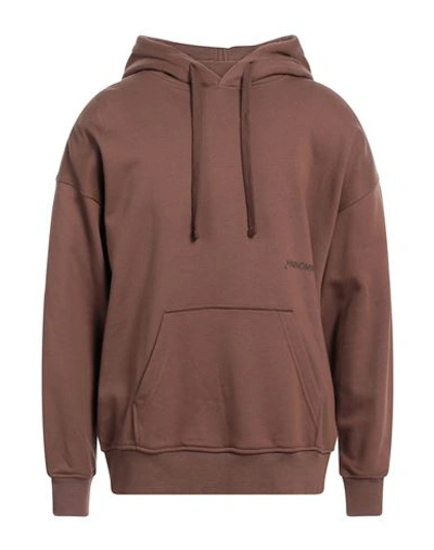 Hinnominate Man Sweatshirt Brown Size S Cotton, Elastane
