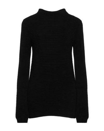 Rossopuro Woman Turtleneck Black Size Xl Acrylic, Polyamide, Mohair Wool