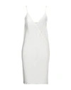 Rick Owens Woman Midi Dress Cream Size 8 Cupro In White