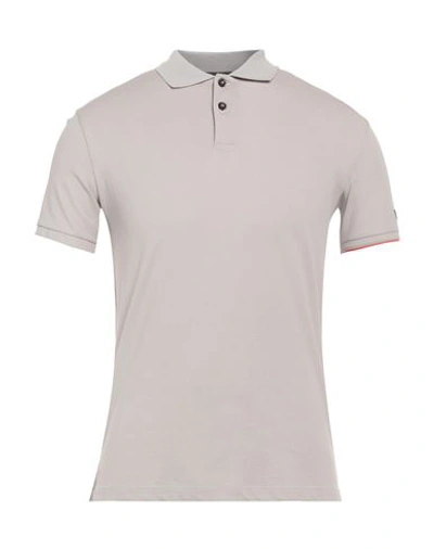 Rrd Man Polo Shirt Light Grey Size 48 Cotton, Polyamide, Elastane