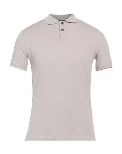 Rrd Man Polo Shirt Light Grey Size 36 Cotton, Polyamide, Elastane In Grey