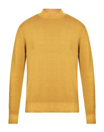 Filippo De Laurentiis Man Turtleneck Ocher Size 44 Merino Wool In Yellow
