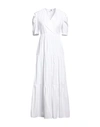 Gai Mattiolo Woman Maxi Dress White Size 6 Cotton, Polyester