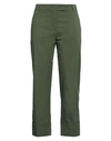 Ql2  Quelledue Ql2 Quelledue Woman Cropped Pants Dark Green Size 6 Cotton, Elastane