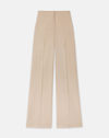 Lafayette 148 Camel Hair Thames Wide Leg Pant In Beige