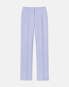 Lafayette 148 Petite Wool-silk Crepe Gates Pant In Wild Bluet