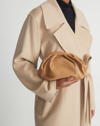 Lafayette 148 Nappa Leather Pochette In Beige