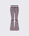 PERFECT MOMENT HOUNDSTOOTH AURORA HIGH WAIST FLARE PANTS