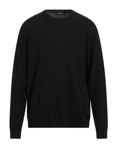 Alpha Studio Man Sweater Black Size Xxl Viscose, Nylon, Wool, Cashmere, Polyester