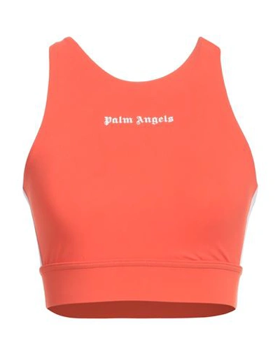 Palm Angels Woman Top Orange Size Xs Polyamide, Elastane, Polyester