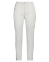 Ag Jeans Woman Pants Light Grey Size 28 Cotton, Modal, Polyester, Elastane