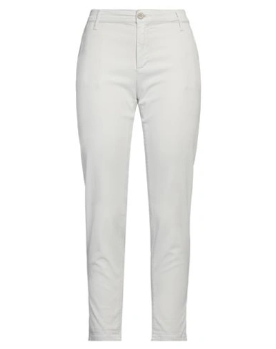 Ag Jeans Woman Pants Light Grey Size 28 Cotton, Modal, Polyester, Elastane