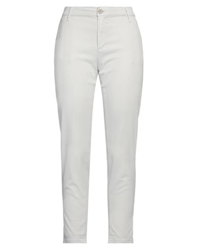 Ag Jeans Woman Pants Light Grey Size 28 Cotton, Modal, Polyester, Elastane In Grey