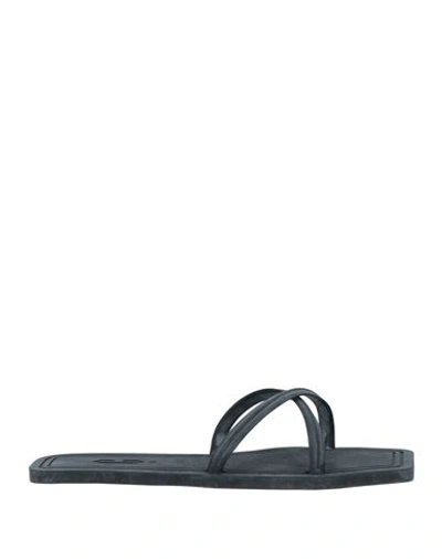CARLOTHA RAY CARLOTHA RAY WOMAN SANDALS BLACK SIZE 7-8 RUBBER