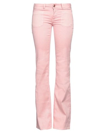 Jacob Cohёn Woman Jeans Pink Size 27 Linen, Cotton, Elastane