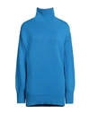 Sa Su Phi Open-side Cashmere Roll-neck Sweater In Blue