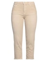 Haikure Woman Denim Pants Sand Size 30 Cotton, Elastane In Beige