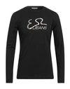 Yes Zee By Essenza Man T-shirt Black Size L Cotton