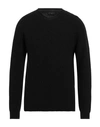 Daniele Fiesoli Man Sweater Black Size M Baby Alpaca Wool, Recycled Wool, Polyamide