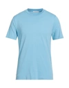 Bellwood Man T-shirt Sky Blue Size 44 Cotton