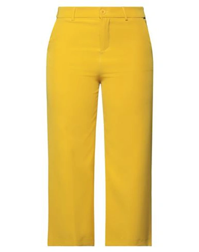 Liu •jo Woman Pants Yellow Size 6 Polyester, Elastane