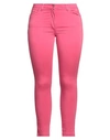Gai Mattiolo Woman Pants Fuchsia Size 12 Cotton, Elastane In Pink