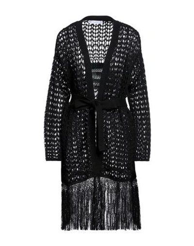 87 Avril 90 Woman Cardigan Black Size M Linen, Cotton, Nylon
