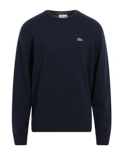 Lacoste Man Sweater Midnight Blue Size 6 Wool