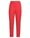 Gai Mattiolo Woman Pants Tomato Red Size 12 Polyester, Elastane In Tomato Red