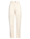Brunello Cucinelli Woman Jeans Beige Size 6 Cotton, Elastane